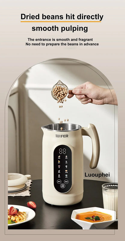 1.8L Soymilk Maker & Electric Juicer – 800W, 12h Appointment, Auto Keep Warm, Rice Paste & Food Wall Breaker | 220V