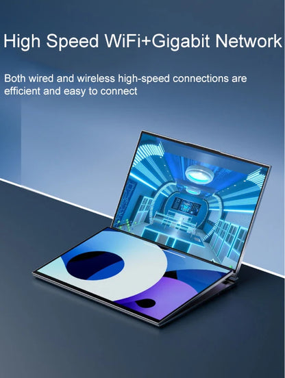 GLF-S1 Dual Screen Laptop 16"+16" — Intel i5-12450H, DDR4, Up to 2TB M.2 SSD, Windows 11