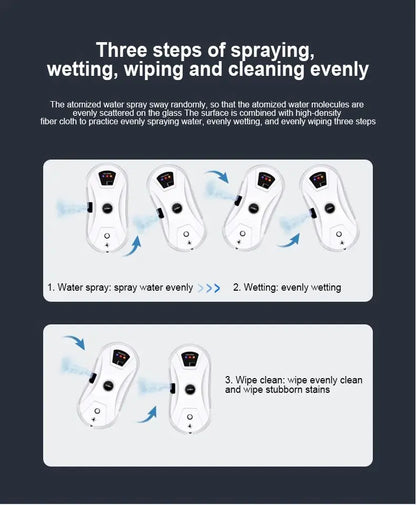 DIVEDEER Intelligent Window Cleaner Robot – Automatic Electric Window Washing Machine with EU Plug