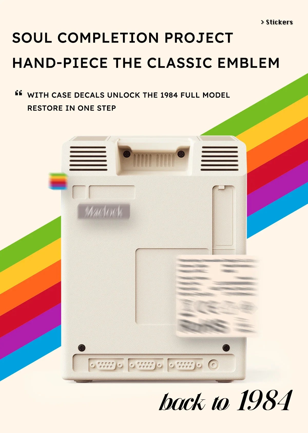 Retro Macintosh Alarm Clock – Classic Desktop Ornament with Digital Clock Design