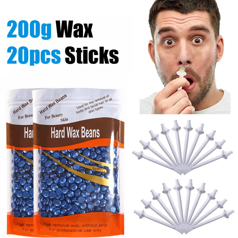 R.E.D. Shopping hard wax beans for hair removal, professional wax in 500g container, ideal for smooth skin and personal care.