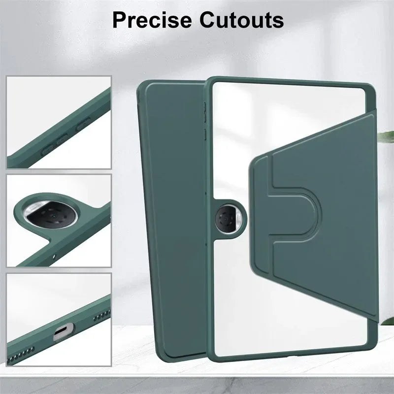 360° Rotating Luxury Flip PU Leather Case for OnePlus Pad Go / OPPO Pad Neo Air 2 11.4"