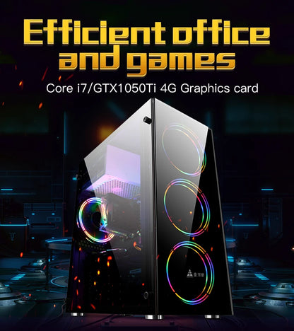 AOTESIER Gaming PC – Intel Core i7, 16GB RAM, 256GB SSD, Windows 11