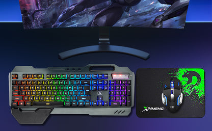 MAMBASNAKE K680 Wireless Keyboard & Mouse Set – 3800mAh, Rainbow Backlit, for PC, PS4, PS5, Xbox