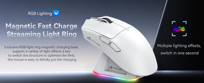 ATTACK SHARK X11 Wireless Gaming Mouse – 22K DPI, 59g, RGB, Tri-Mode (2.4G/BT/Wired) + Charging Dock