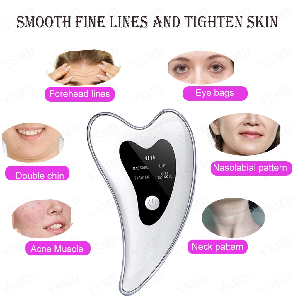 R.E.D. Shopping electric face massager with skin scraping features for facial relaxation and skincare at home