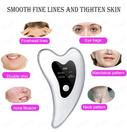 R.E.D. Shopping electric face massager with skin scraping features for facial relaxation and skincare at home