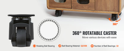 SucceBuy Leveling Caster Wheels – 4 Pcs Heavy Duty Swivel with Height Adjustment