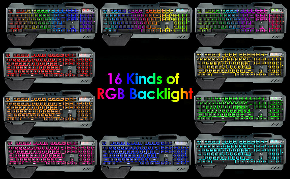 MAMBASNAKE K680 Wireless Keyboard & Mouse Set – 3800mAh, Rainbow Backlit, for PC, PS4, PS5, Xbox