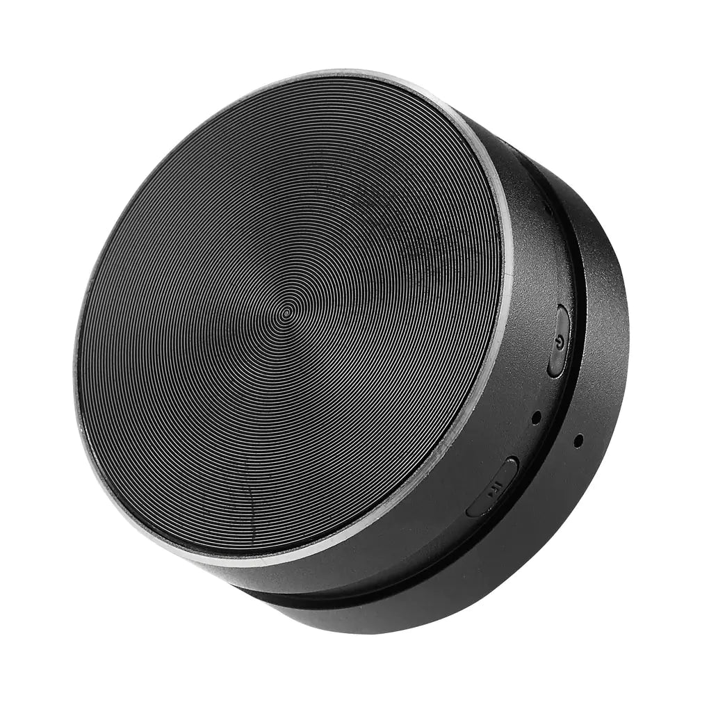 Red R.E.D. Shopping conduction speaker with sleek design, showcasing its compact size and modern audio technology.