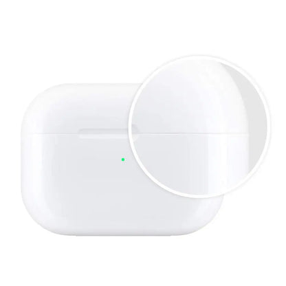 Red Airpods Shield Case by R.E.D. Shopping, showing a protective cover for wireless earbuds on a white background.