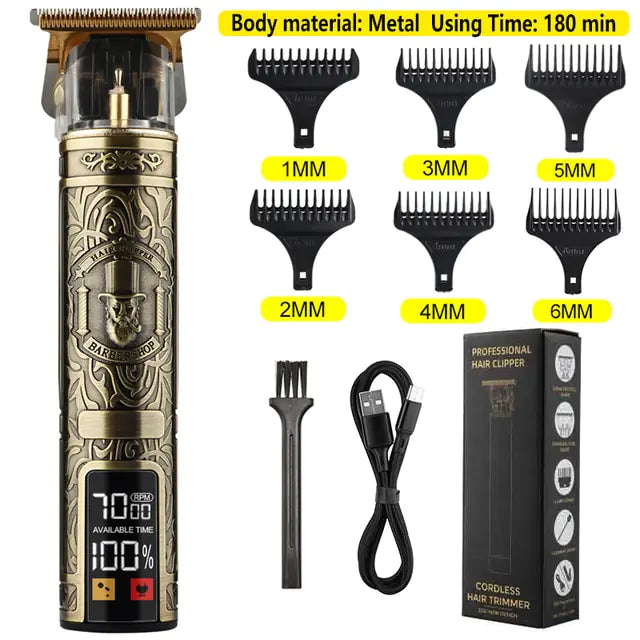 Rechargeable R.E.D. Shopping men's waterproof shaver trimmer with precision grooming blades visible in the image.