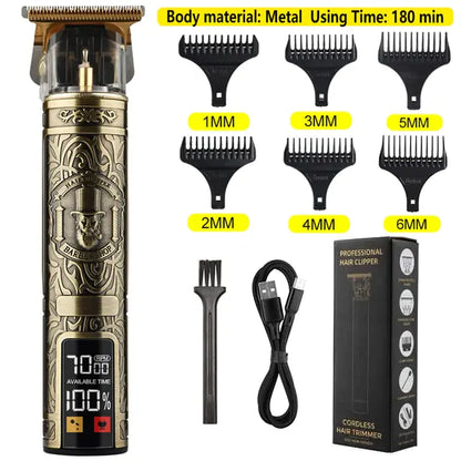 Rechargeable R.E.D. Shopping men's waterproof shaver trimmer with precision grooming blades visible in the image.