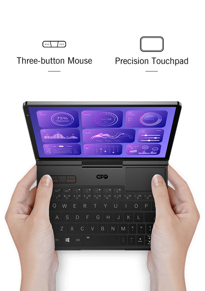 GPD Pocket 4 Handheld Mini Laptop — 8.8" Touch Screen, Portable Gaming & Office PC