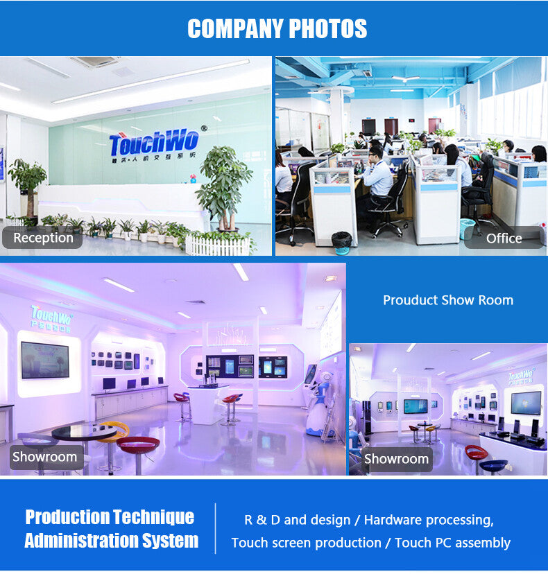 R.E.D. Shopping TouchWo 21.5-27 inch industrial all-in-one PC with touch screen, Android and Windows 10, commercial computer monitor
