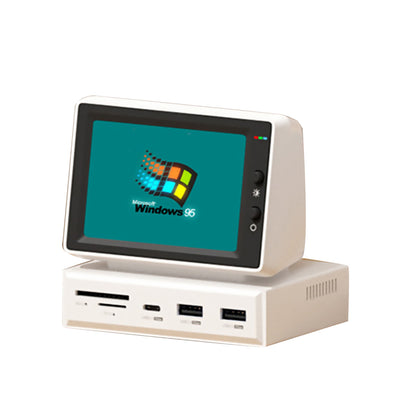 3.5" IPS Mini Screen with USB-C Hub – AIDA64 CPU/RAM Monitor for PC & MacBook