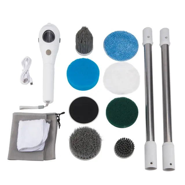 R.E.D. Shopping household cleaning brush set with multiple scrubbing tools for kitchen, bathroom, and general cleaning tasks