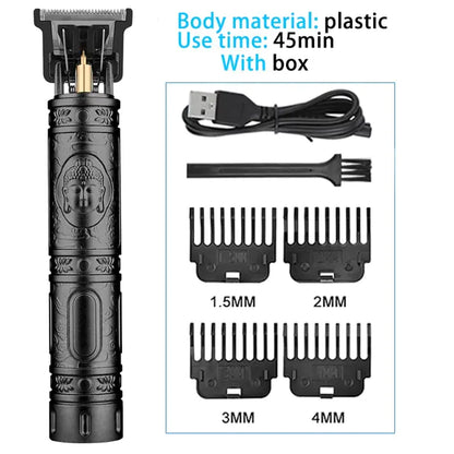 Rechargeable R.E.D. Shopping men's waterproof shaver trimmer with precision grooming blades for easy personal care.
