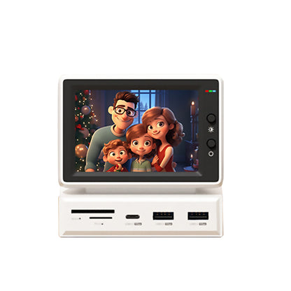 3.5" IPS Mini Screen with USB-C Hub – AIDA64 CPU/RAM Monitor for PC & MacBook