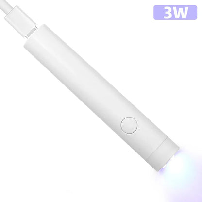 Mini UV LED nail lamp from R.E.D. Shopping for gel polish curing, compact design ideal for quick and efficient nail drying.