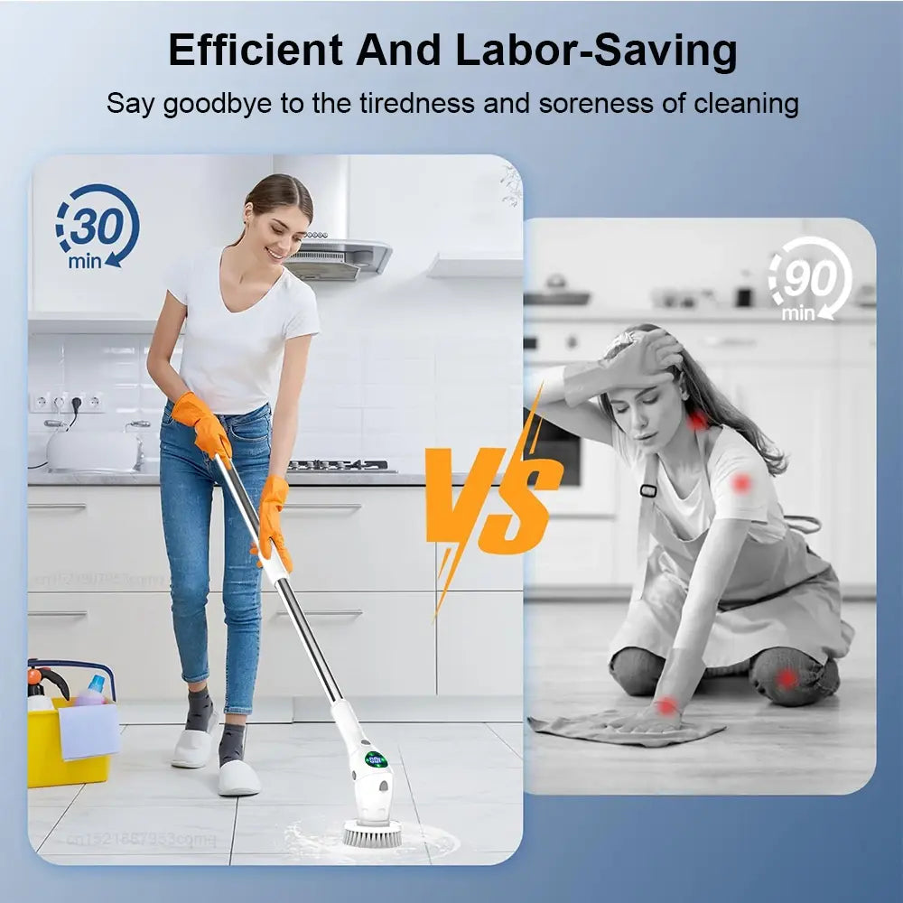 Multi-purpose household cleaning brush set with various scrubbing tools from R.E.D. Shopping, ideal for kitchen and bathroom cleaning.