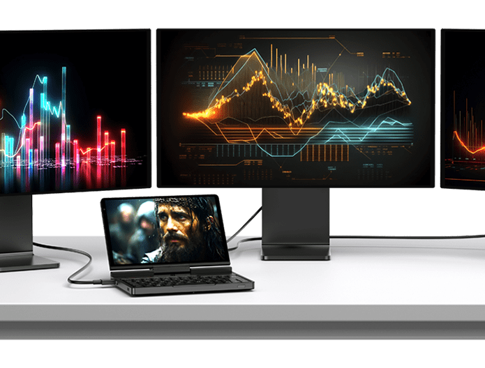GPD Pocket4 2-in-1 Mini Laptop – AMD AI 9 HX 370 / 8840U, 8.8" 2560×1600 144Hz, DDR5, NVMe, Windows 11
