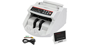 SucceBuy Money Counter 1000pcs/min – UV & MG Fake Banknote Detector, Euro