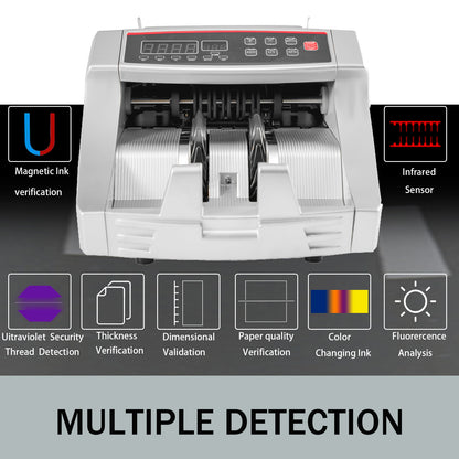 SucceBuy Money Counter 1000pcs/min – UV & MG Fake Banknote Detector, Euro
