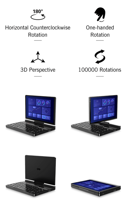 GPD Pocket 4 Handheld Mini Laptop — 8.8" Touch Screen, Portable Gaming & Office PC