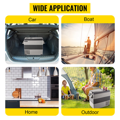 SucceBuy Portable Car Refrigerator & Freezer | 20–55L | DC 12V/24V & AC 110-240V | EU Stock