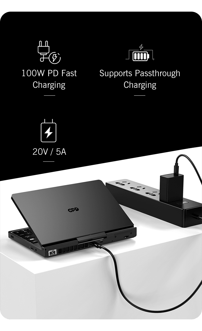 GPD Pocket4 2-in-1 Mini Laptop – AMD AI 9 HX 370 / 8840U, 8.8" 2560×1600 144Hz, DDR5, NVMe, Windows 11