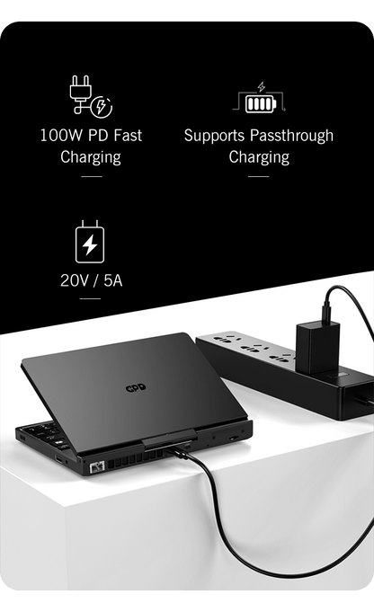GPD Pocket 4 Handheld Mini Laptop — 8.8" Touch Screen, Portable Gaming & Office PC