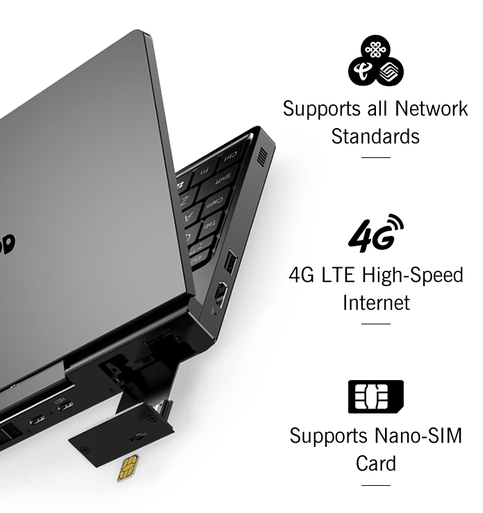 GPD Pocket4 2-in-1 Mini Laptop – AMD AI 9 HX 370 / 8840U, 8.8" 2560×1600 144Hz, DDR5, NVMe, Windows 11