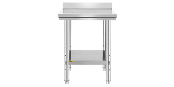 SucceBuy Stainless Steel Kitchen Work Bench – Commercial Catering Worktable with Undershelf | 286–330 LBS | Restaurant & Garage