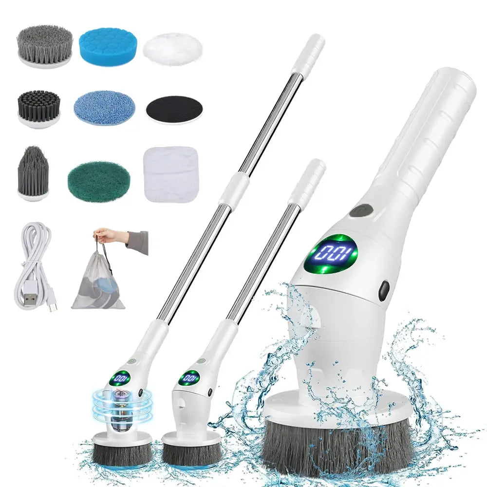 R.E.D. Shopping household cleaning brush set with multi-purpose scrubbing tools for kitchen, bathroom, and household cleaning tasks.