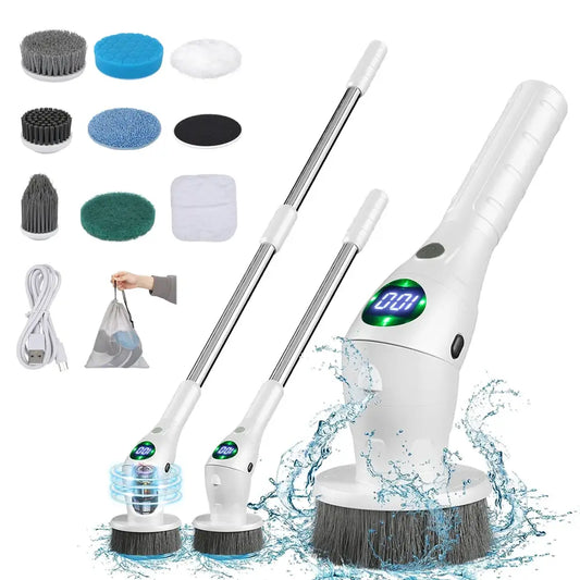 R.E.D. Shopping household cleaning brush set with multi-purpose scrubbing tools for kitchen, bathroom, and household cleaning tasks.