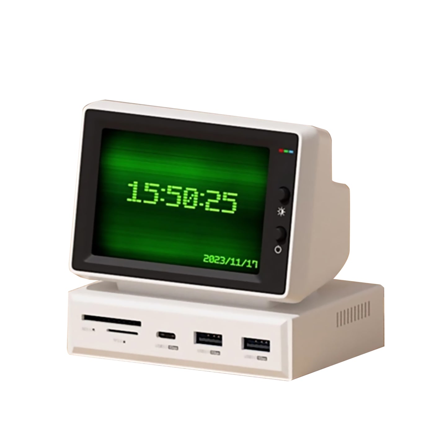 3.5" IPS Mini Screen with USB-C Hub – AIDA64 CPU/RAM Monitor for PC & MacBook