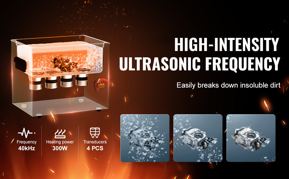 SucceBuy Ultrasonic Cleaner 2L–30L | Heater & Timer | Lab, Auto Parts, Jewelry