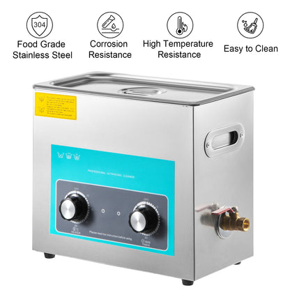 SucceBuy 6L Ultrasonic Vinyl Record Cleaner | Jewelry, Dental & Contact Lens