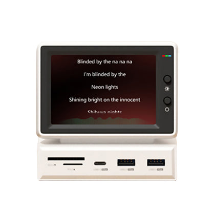 3.5" IPS Mini Screen with USB-C Hub – AIDA64 CPU/RAM Monitor for PC & MacBook