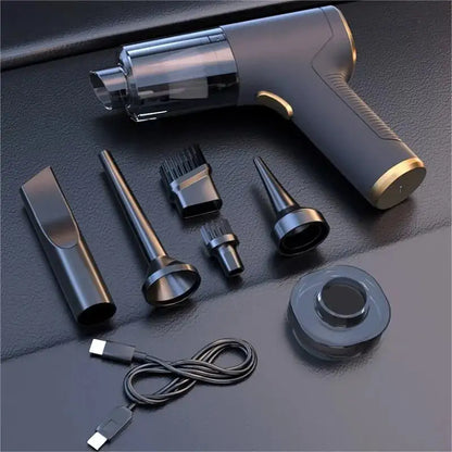 R.E.D. Shopping cordless handheld vacuum cleaner showing a sleek design with a nozzle and ergonomic handle for powerful suction.